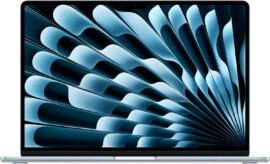 Apple MacBook Air (15 inch, Apple M4 Chip with 10-Core CPU and 10-Core GPU, 16GB Shared Memory, 256GB) - Sky Blue