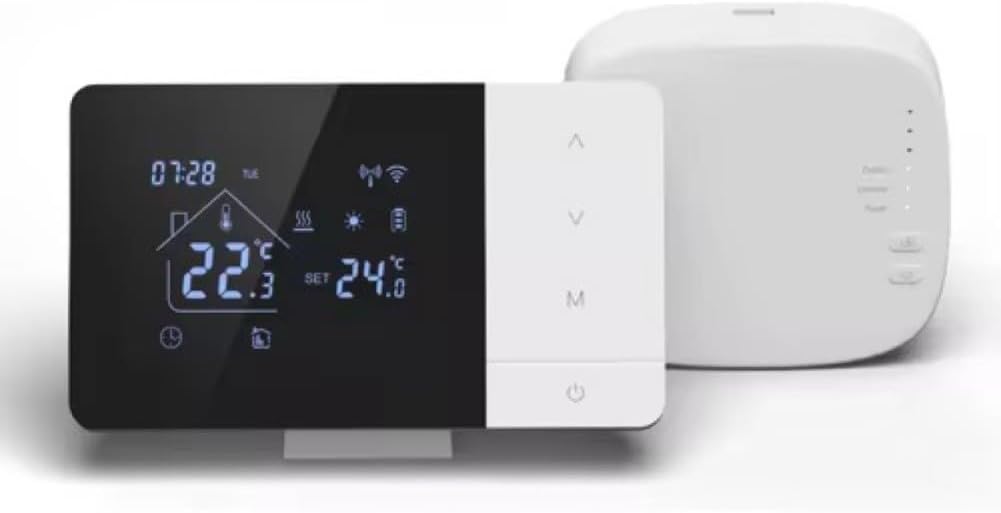 ZAMETTER Smart-Thermostat Wandmontage kabellos