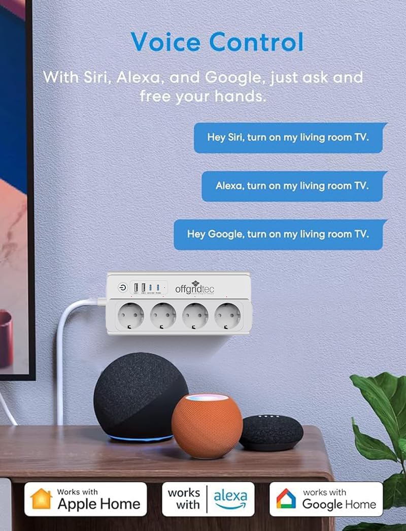 Offgridtec Smart WiFi Power Strip 4 Sockets - slika 2