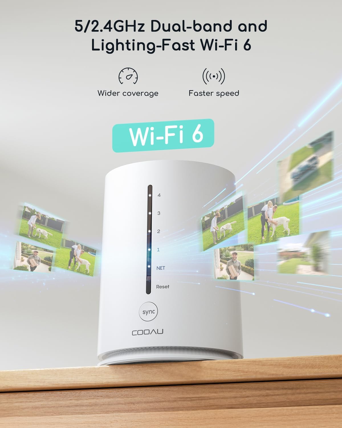 COOAU 2K Outdoor Surveillance Camera - slika 5