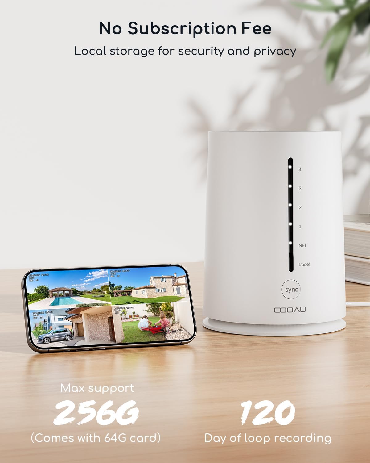 COOAU 2K Outdoor Surveillance Camera - slika 2