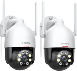 DEKCO 2K Outdoor Surveillance Camera 2 Pack