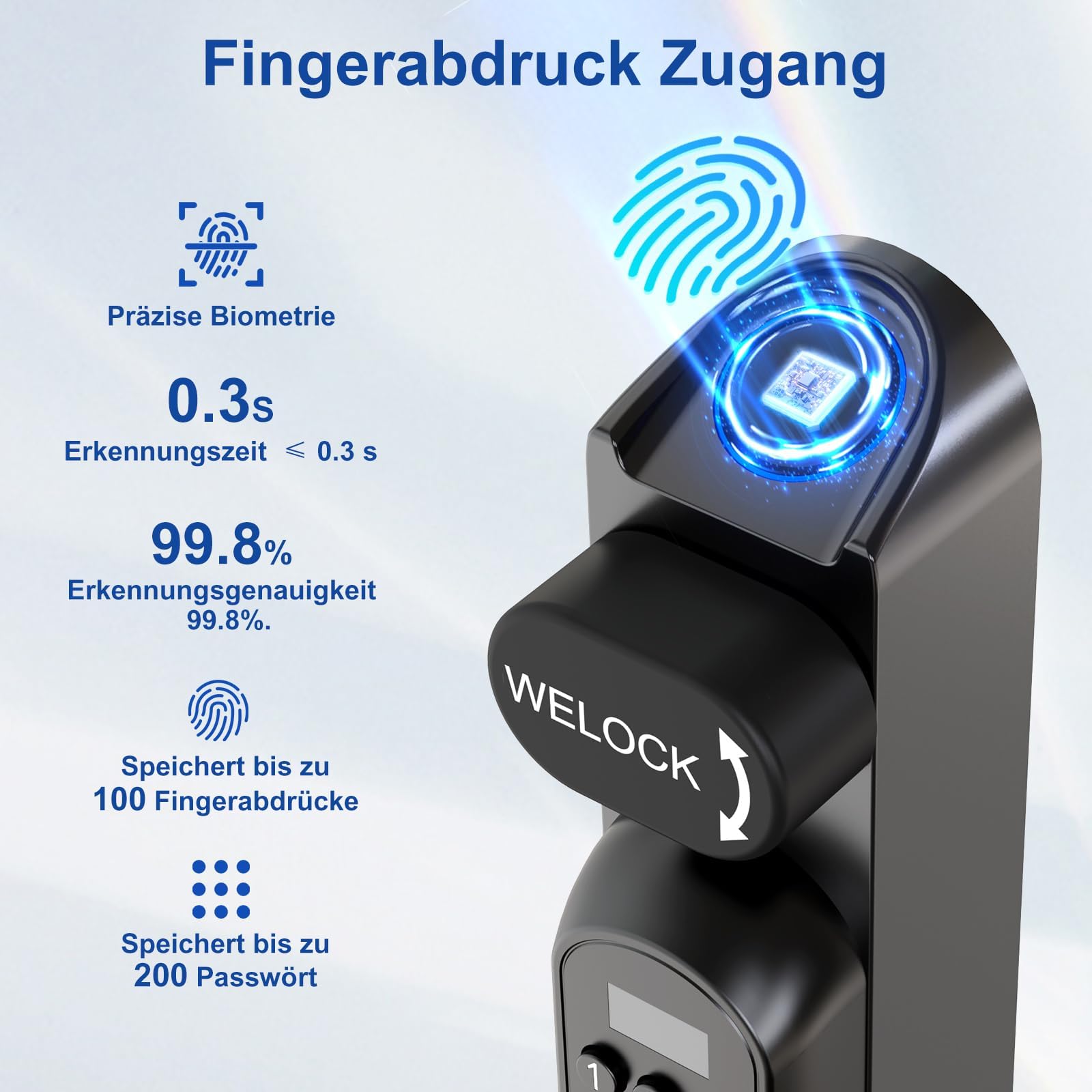 RUILON Welock U81 Smart Lock IP65 - slika 3
