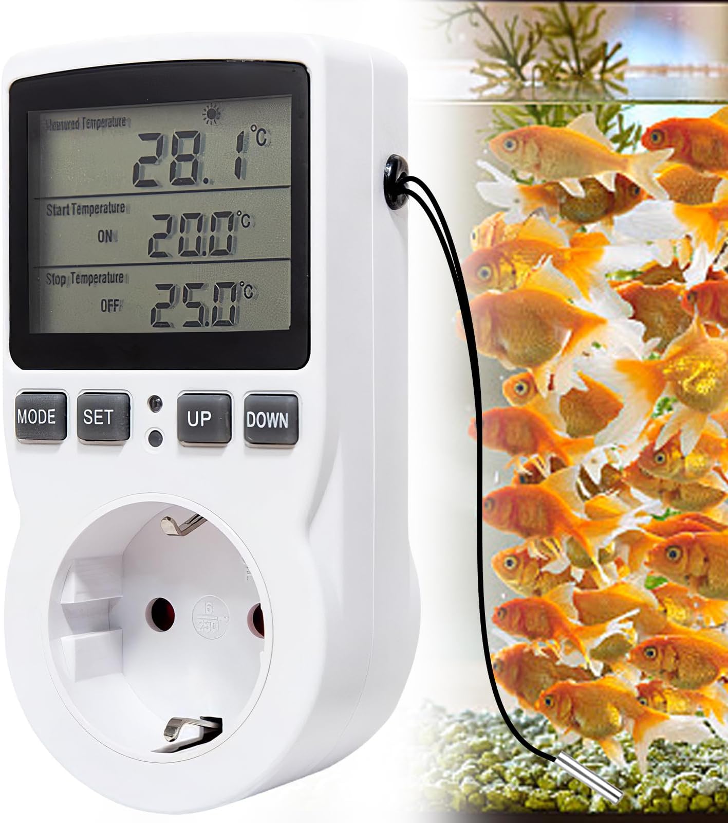Mitening Thermostat Socket Temperature Controller 230V