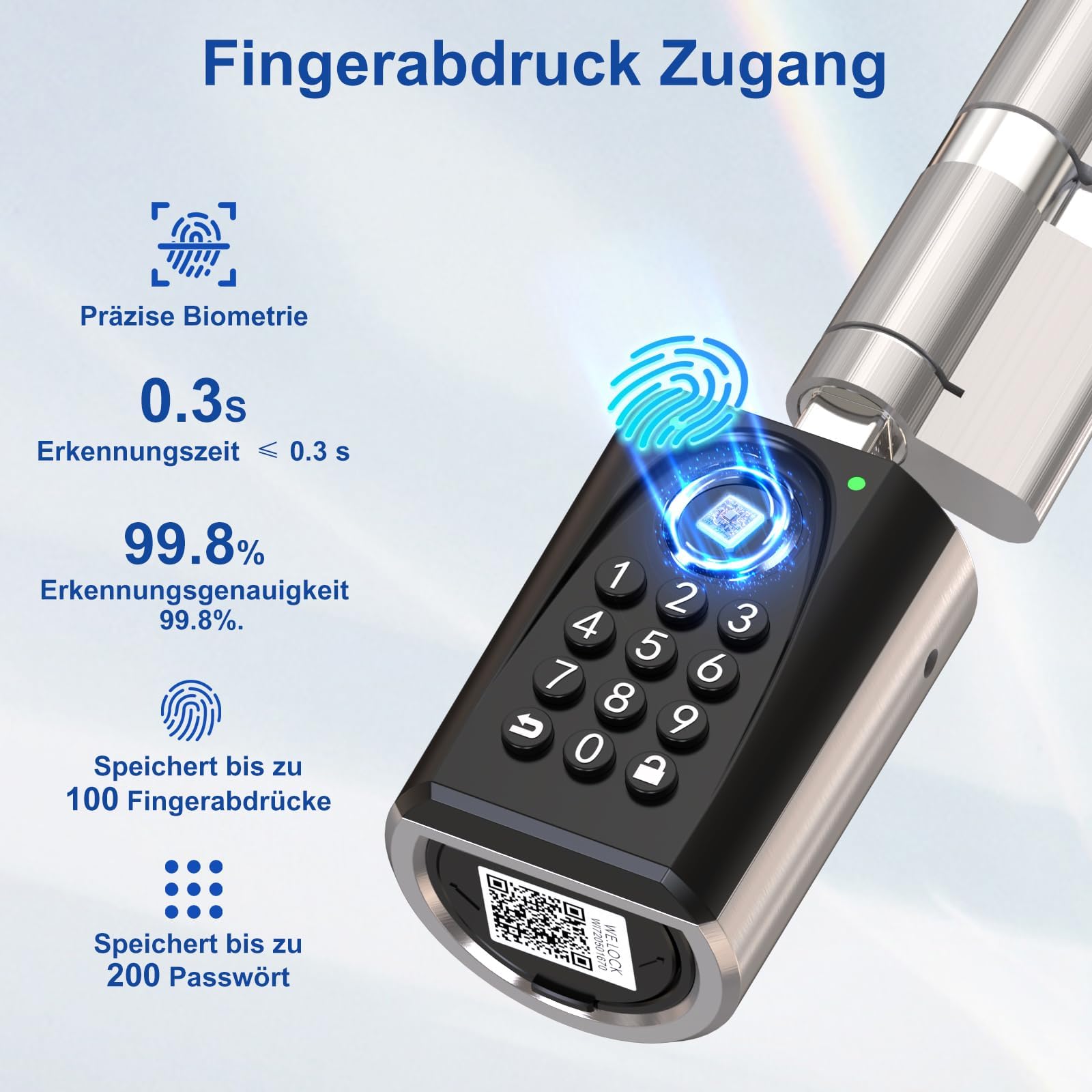 RUILON Welock ToucA51 Pro Smart Lock - slika 3