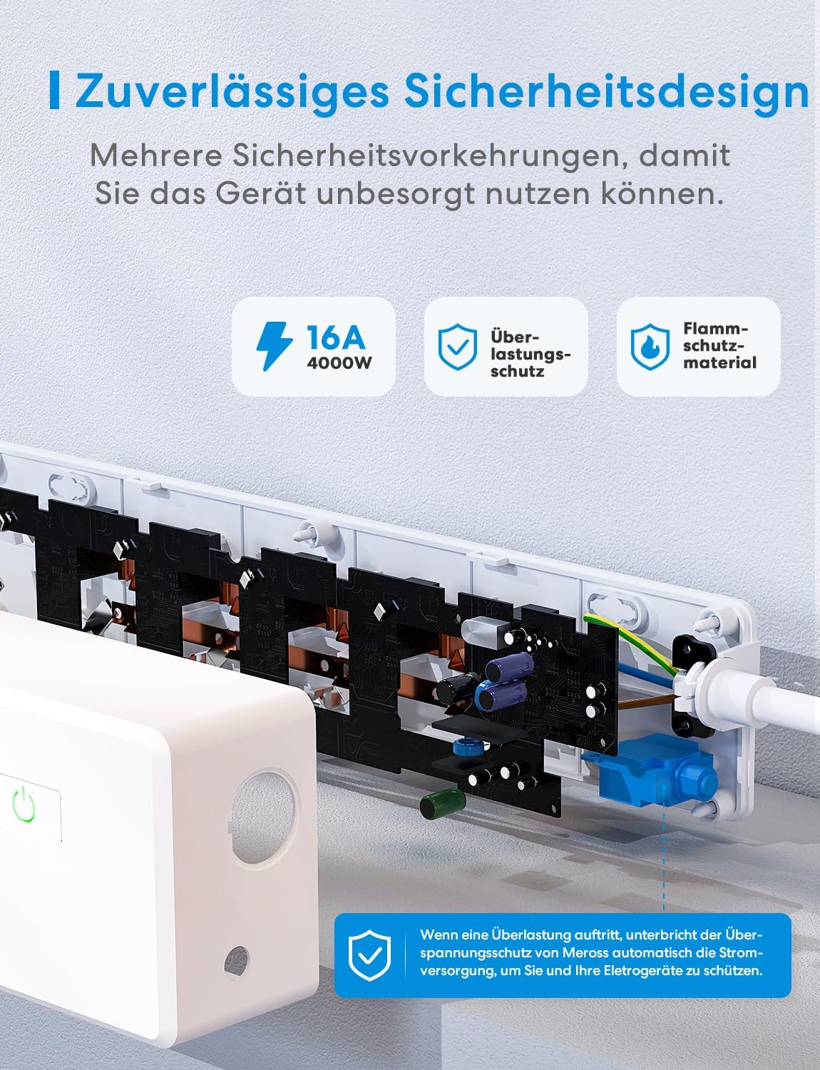 Meross WLAN Power Strip 4-Way - slika 6