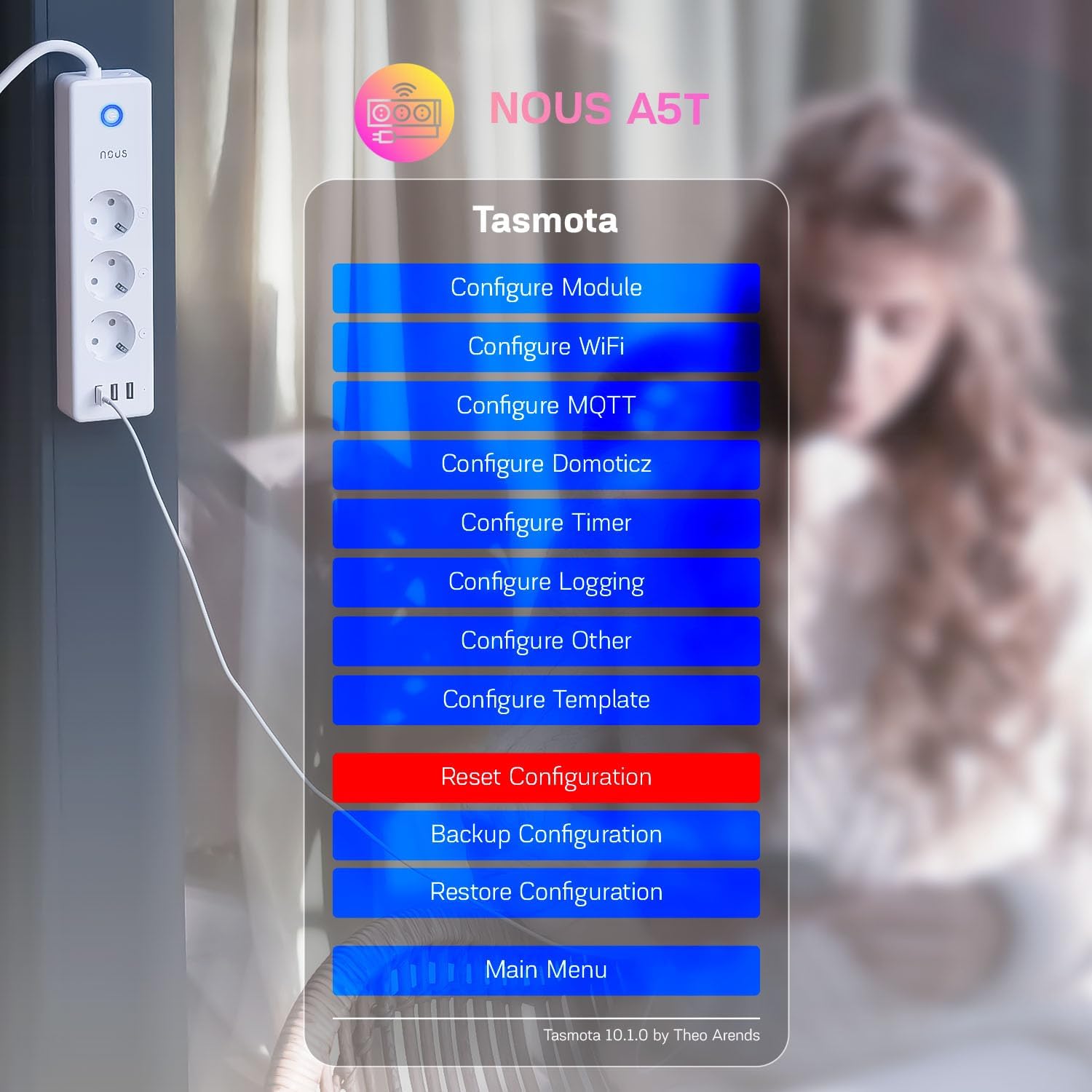 NOUS A5T Smart Power Strip 15A - slika 3