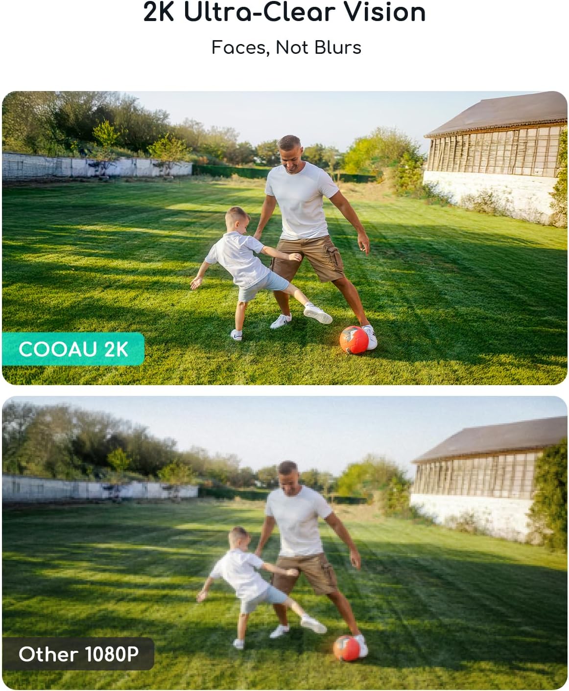 COOAU Outdoor Surveillance Camera 2K Solar - slika 3