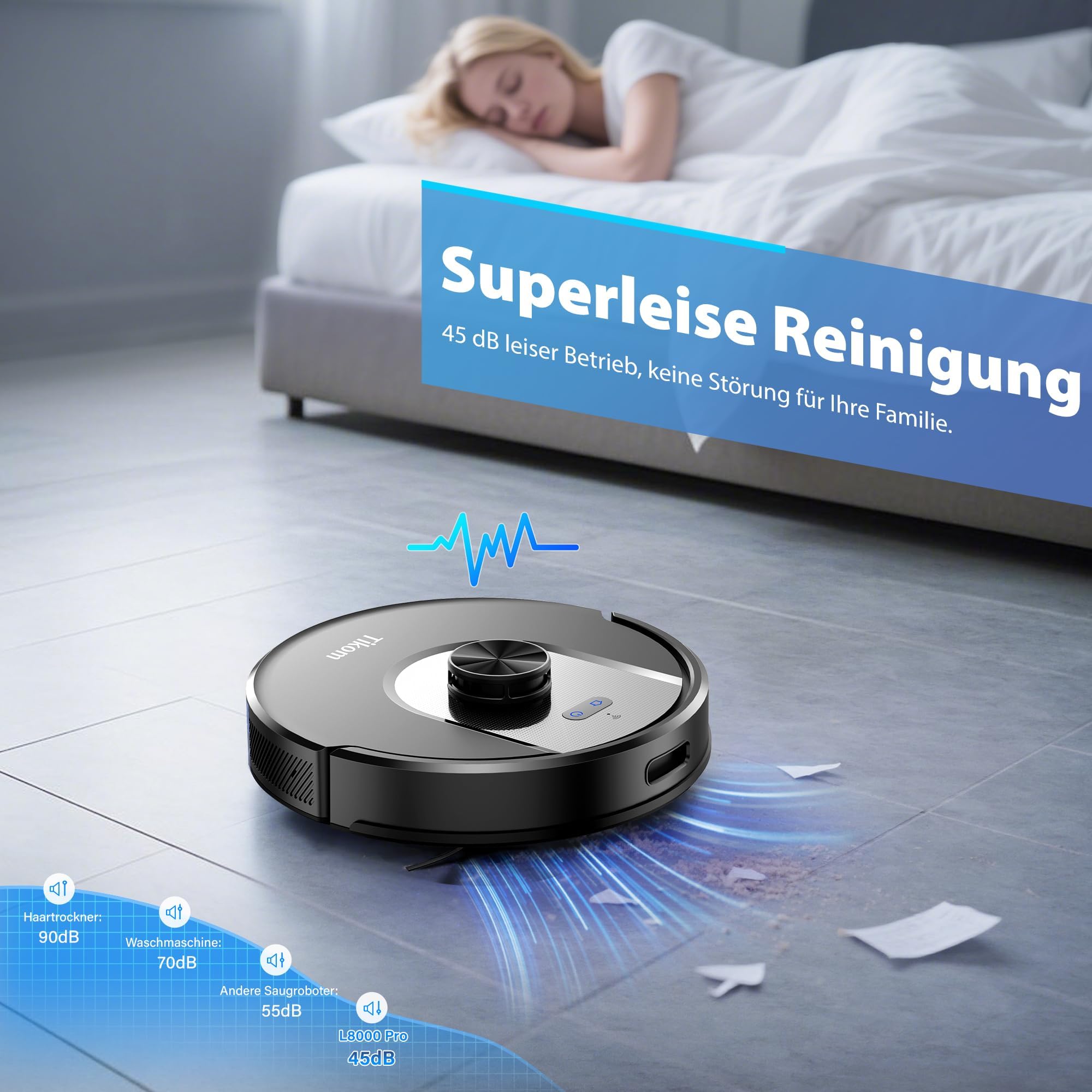 Tikom Robot Vacuum Cleaner 6000Pa - slika 7