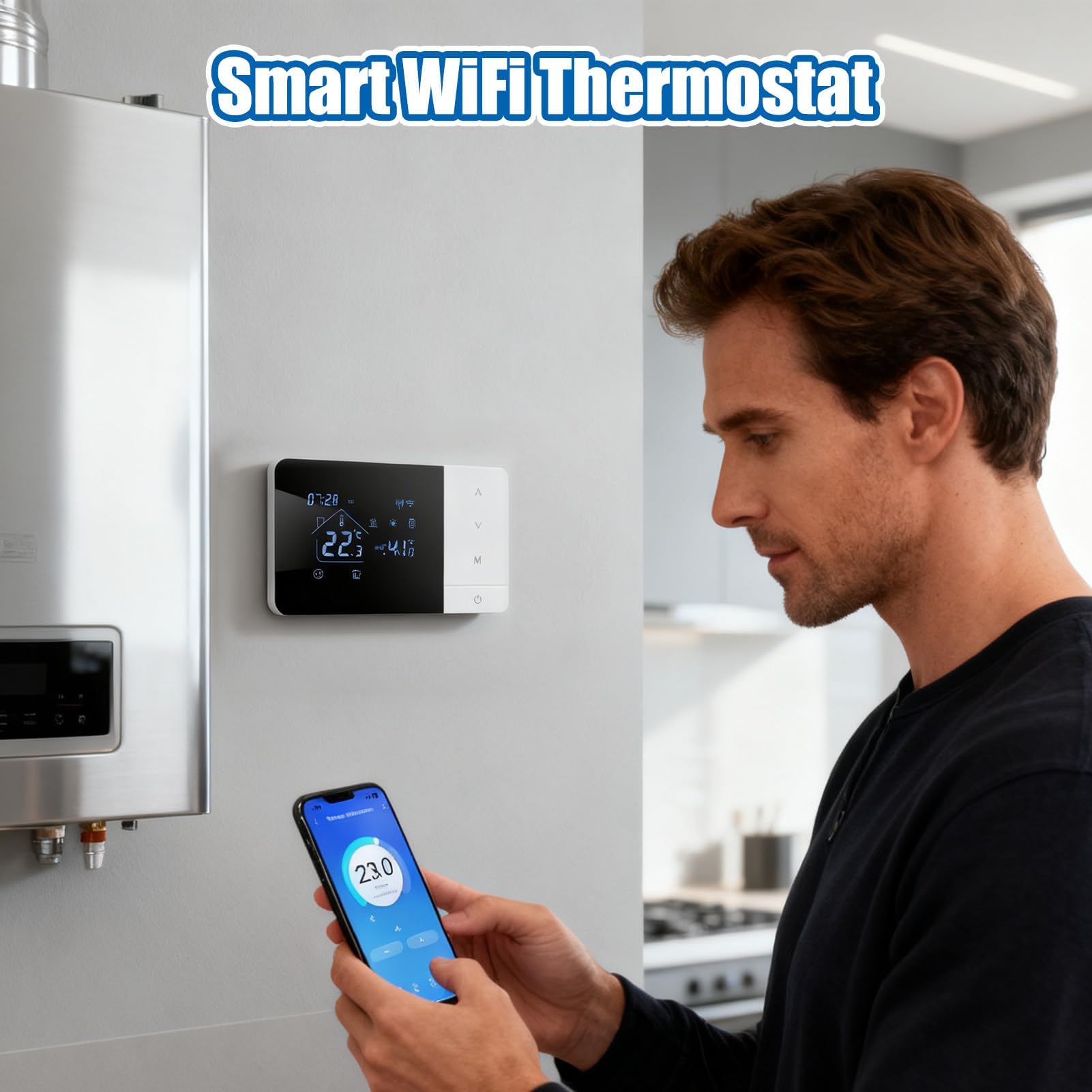 Generisch Smart Temp Controller WiFi Thermostat - slika 2