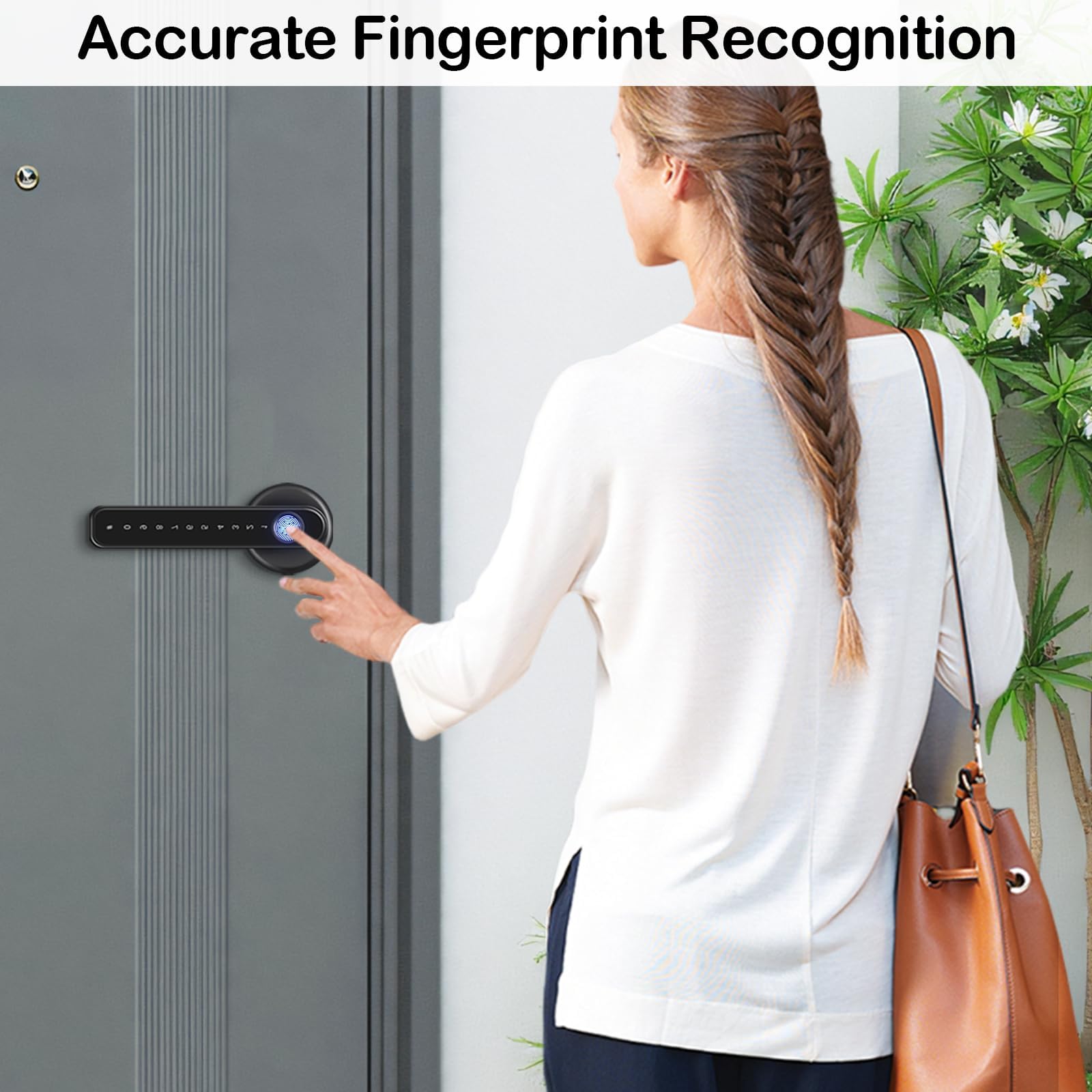 TECKZOON Smart Door Lock Fingerprint 35-55mm - slika 7