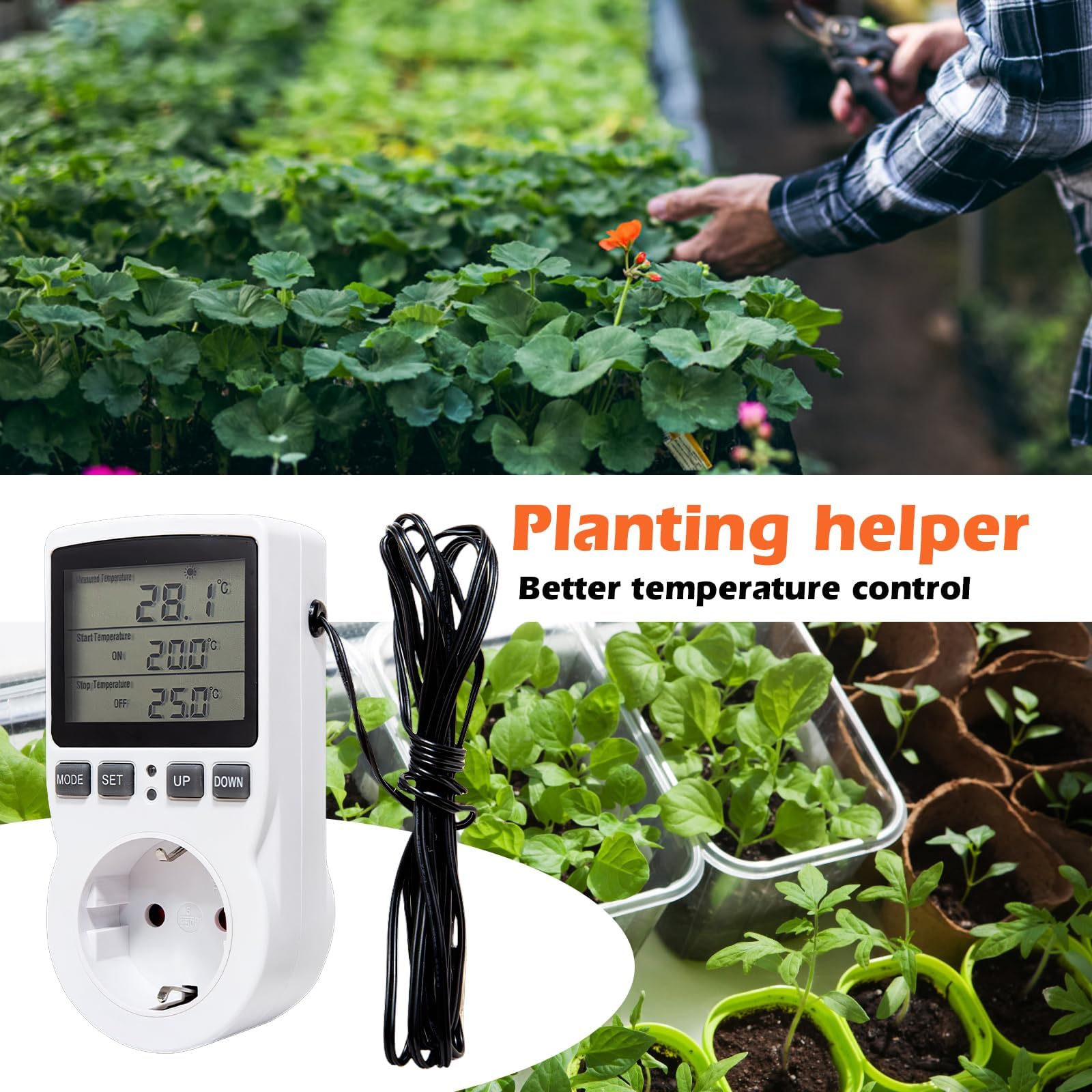 Mitening Thermostat Socket Temperature Controller 230V - slika 5