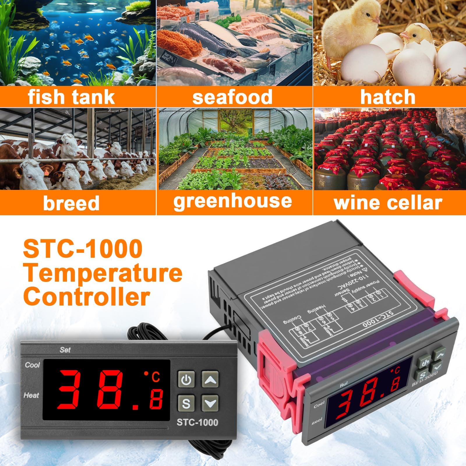 RUIZHI Temperature Controller 110-220V - slika 6