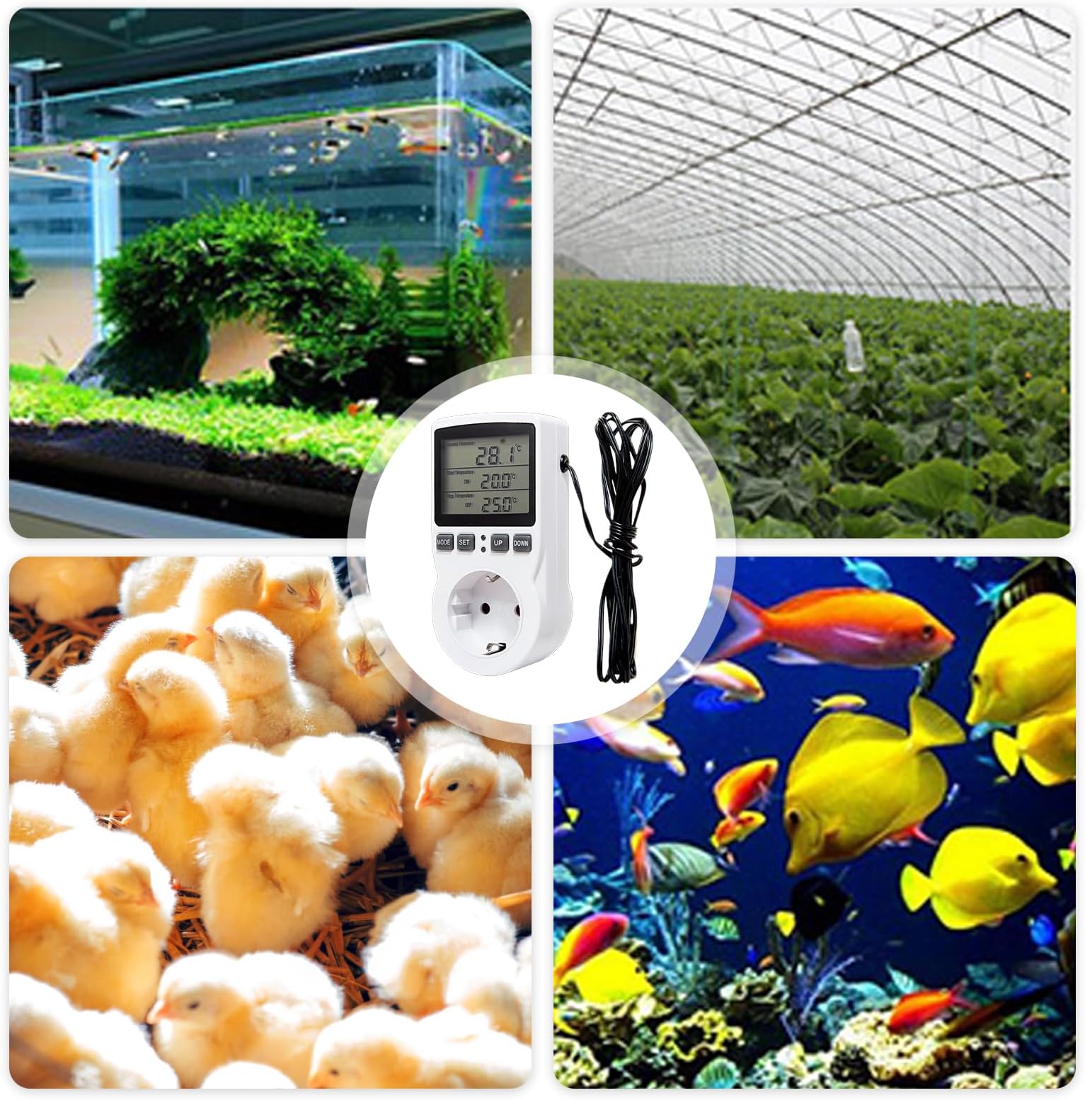 Mitening Thermostat Socket Temperature Controller 230V - slika 6