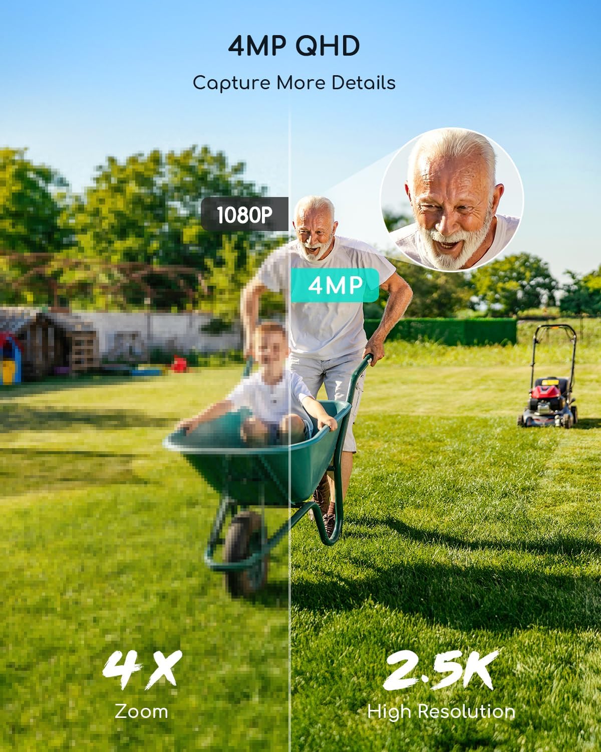 COOAU 2K Outdoor Surveillance Camera - slika 3