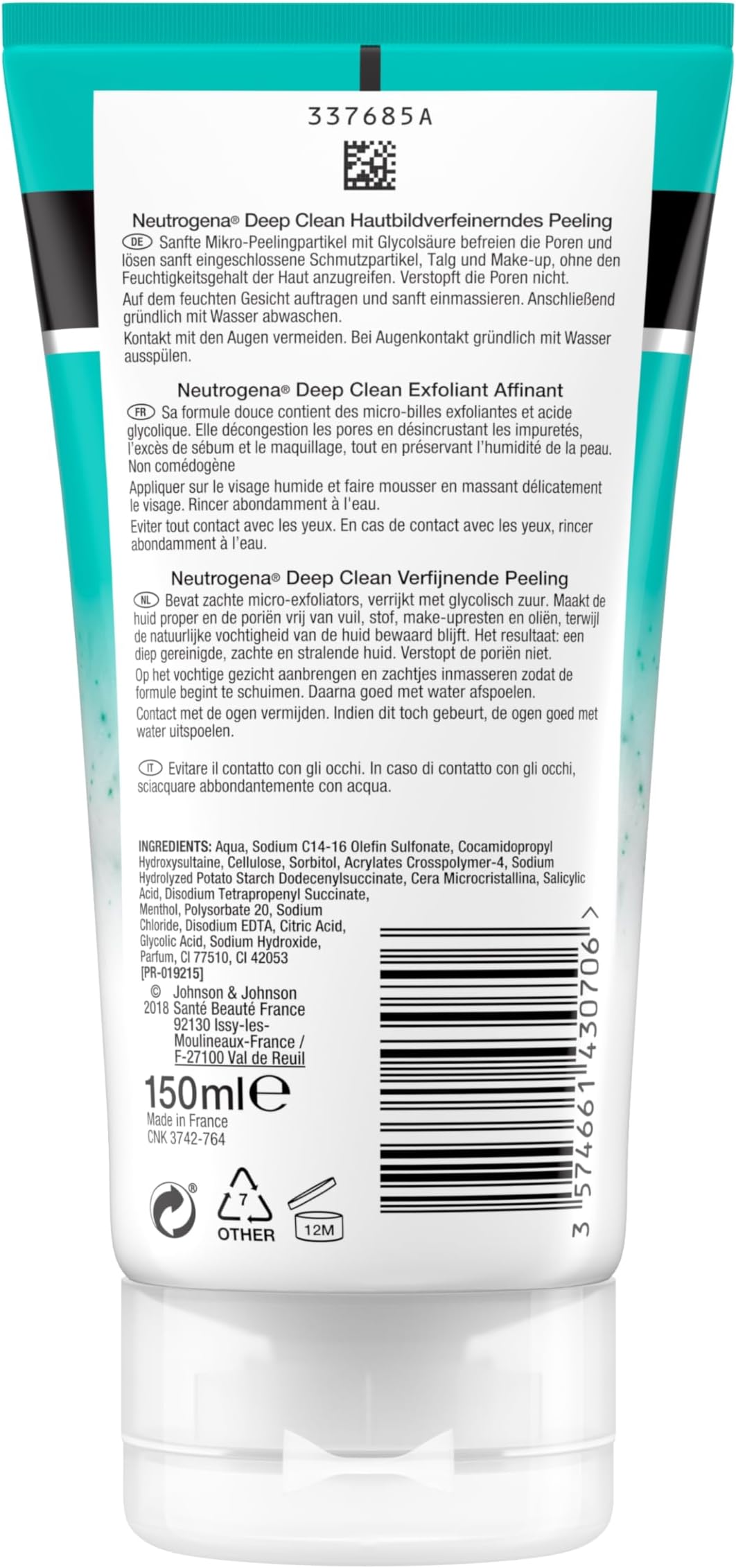 Neutrogena Deep Clean Gesichtspeeling 150ml - slika 5